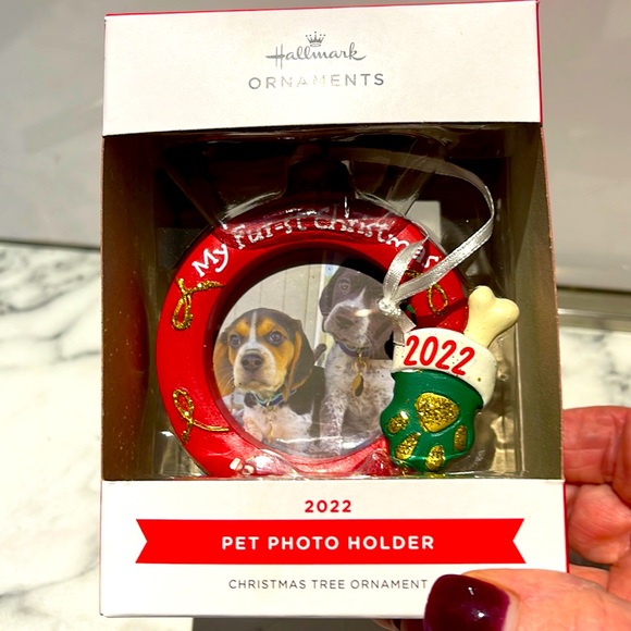 🐾NIB/HALLMARK 2022 pet photo holder Christmas Tree ornament - Picture 2 of 8